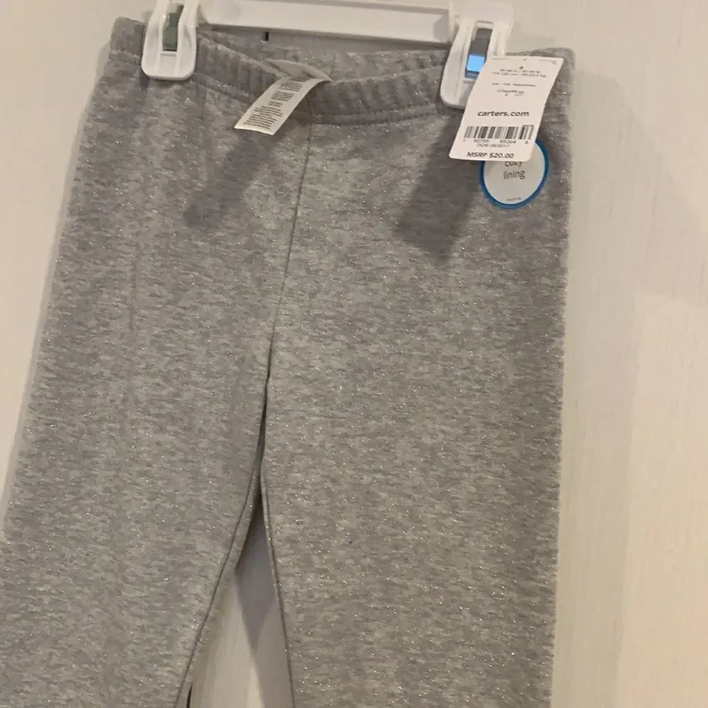 Gray sparkly legging